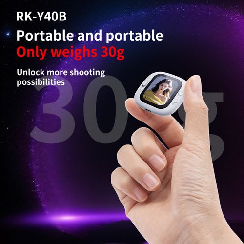 Mini Portable Wired Phone Selfie Screen Mirror, Rear Camera Selfie Display Monitor, Phone Screen Synchronizer with Remote Selfie Control Button, White😀😀😀