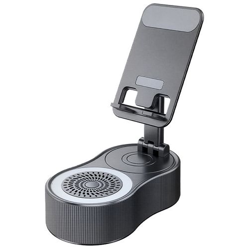 5-in-1 Multifunctional Rotatable Liftable Phone Stand Power Bank Bluetooth Speaker with Built-in Microphone Mini Portable Ambient Light Audio Speaker👍👍👍