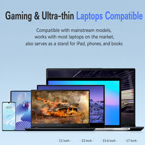 💻Portable 8-in-1 USB Expansion Hub📱Laptop Stand Bracket Universal for Tablet Mobile Phone