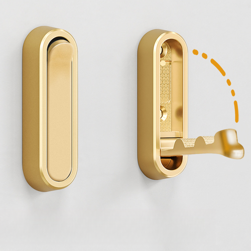 （buy one free one）Multifunctional Zinc Alloy Foldable Wall Hooks, Coat Rack, Clothes Hanger Organizer for Entrance & Bathroom😘😀😁