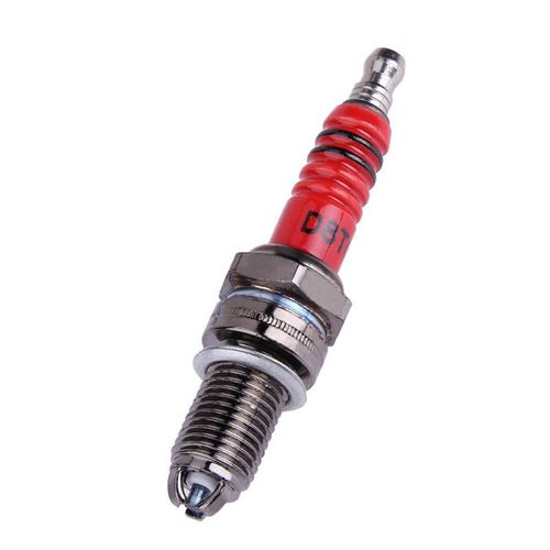 3-Electrode D8TC Spark Plug, Red High Performance Upgrade, Multi-Angle Ignition Scooter Moped Parts 🛵🔥