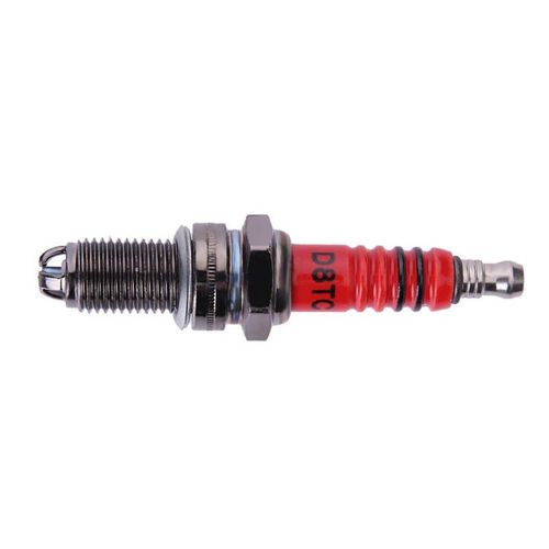 3-Electrode D8TC Spark Plug, Red High Performance Upgrade, Multi-Angle Ignition Scooter Moped Parts 🛵🔥