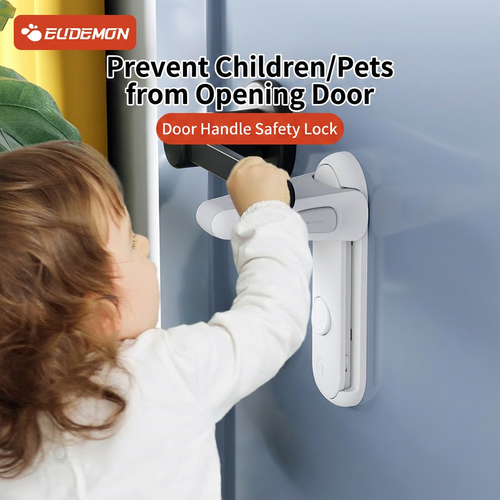 🧸Baby Proof Door Handle Lock✨Punch-Free Anti-Open Device, Household Safety Guard For Toddlers & Pets