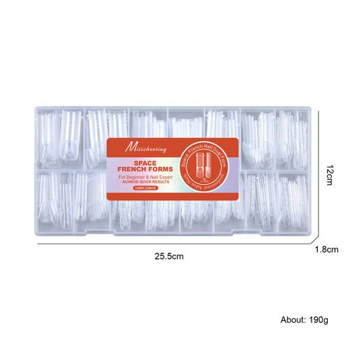 💅Hot Sale Nail Extension Forms, 150PCS Boxed French Nail Molds, Transparent Crystal UV Gel Mold with Scale ✨