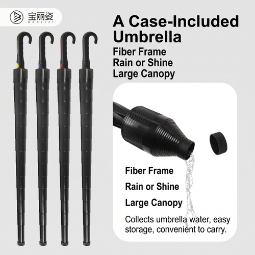 🟡Black & Yellow Golf Umbrella☂️125CM Oversize Long Curved Handle, Auto Open, Double Layer Waterproof Fabric, Sun Rain Dual Purpose