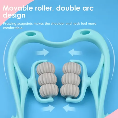 Six-Roller Pressure Point Neck Massager