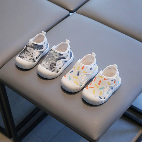 Velcro Thin Breathable Mesh Baby First Walkers