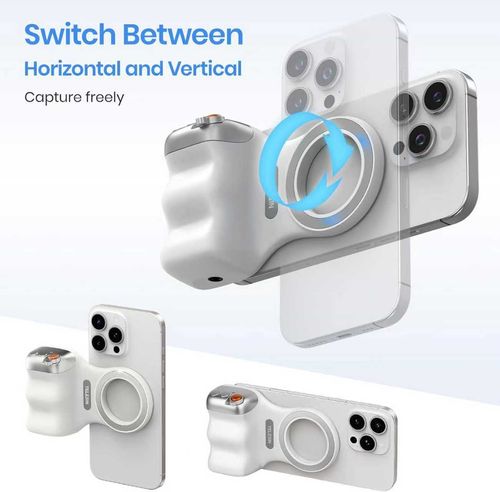 Qupai Le Magnetic Mobile Phone Photography Grip (Photo Assistant) with Wireless Bluetooth Photography Function