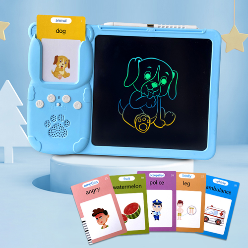 112-Piece Talking Flash Card Set with LCD Writing Tablet – Preschool Learning Kids' Toy