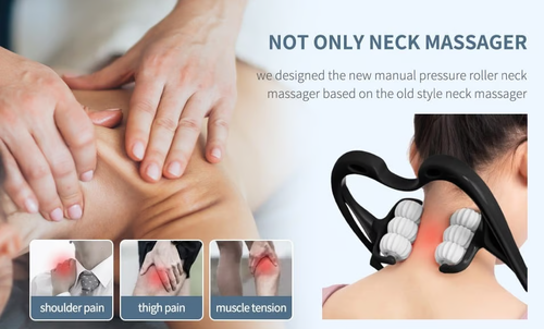 Six-Roller Pressure Point Neck Massager