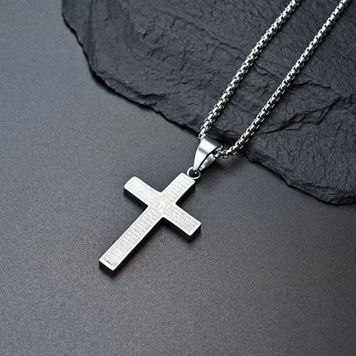 Fashion Carved Cross Necklace