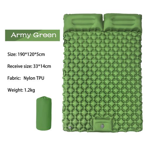Outdoor camping travel automatic inflatable sleeping mat ultra-light inflatable camping mattress double air mattress