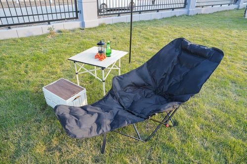 Chaise Lounge Outdoor Folding Chair Camping Chair Portable Moon Chair Adjustable Office Siesta Beach Chair Fishing Stool