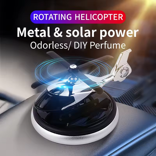 🚁 Helicopter Styling Solar Car air freshener Decorative Aromatherapy Car interior accessories Propeller rotary perfume diffuser