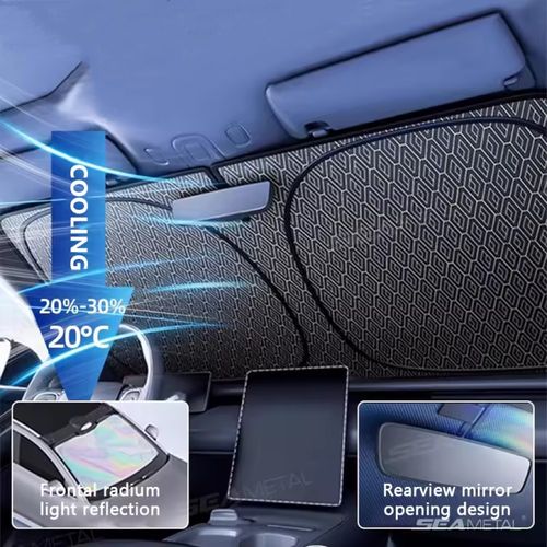 🌞5-Layer Car Sun Shade｜UV Reflective & Foldable｜Instant Cool for Your Car