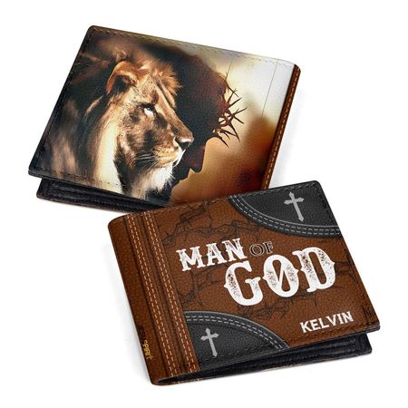 Man Of God | Personalized Folded Wallet For Men