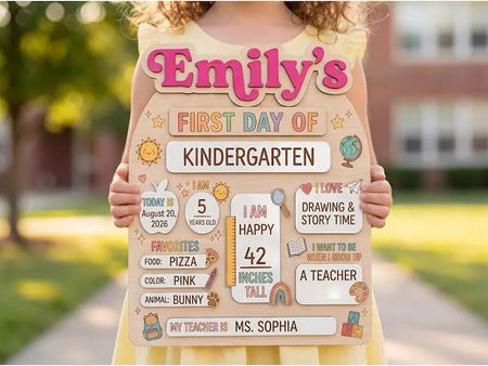 Reusable Personalized First & Last Day of School Board