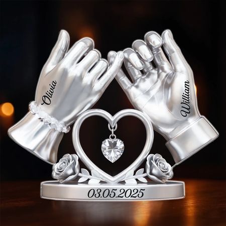 Custom Acrylic Plaque - Personalized Anniversary Wedding Gifts For Husband And Wife, Him And Her - Our Forever Love Story