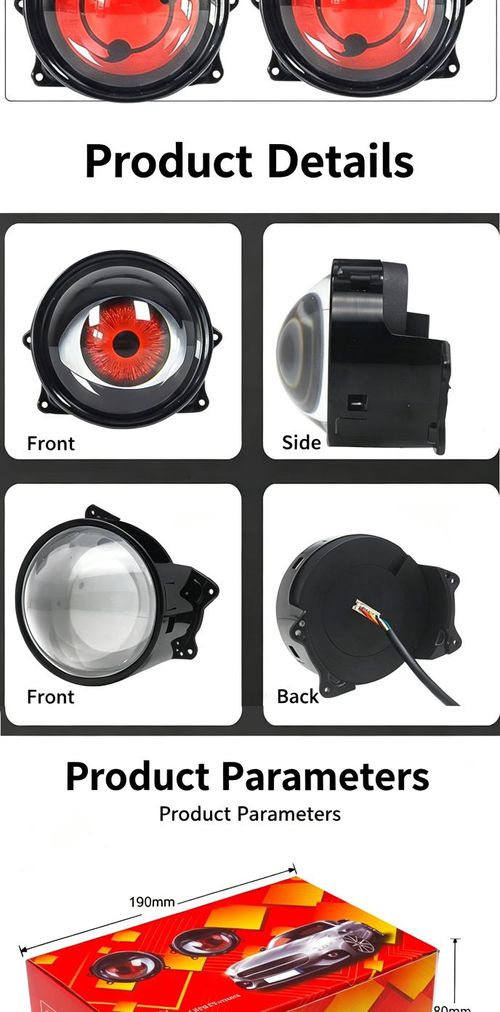 2 LED dynamic car headlights