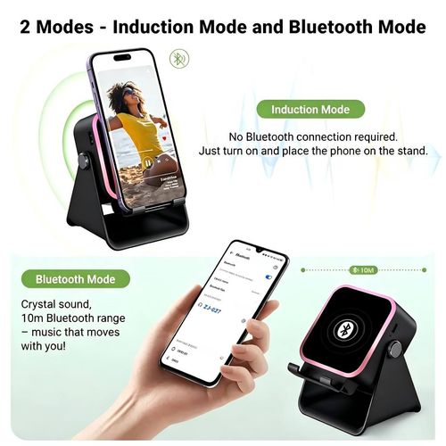 5-in-1 Wireless Induction Speaker Stand