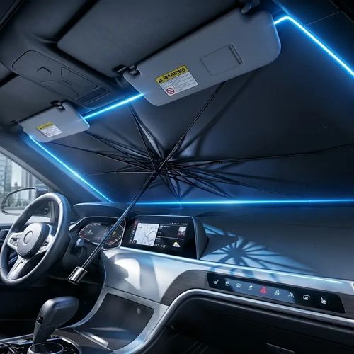 Portable car sunshade