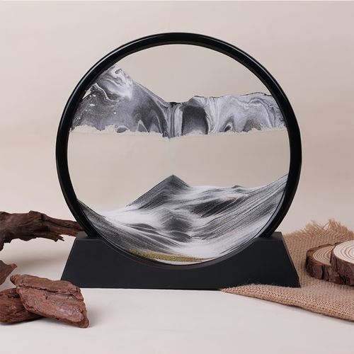 Quadro de areia fluida criativo em 3D