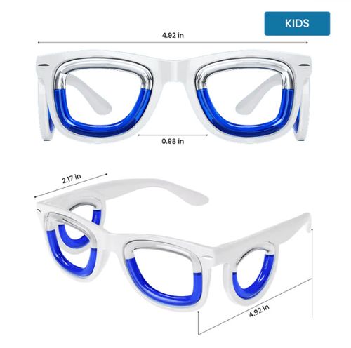 Anti-motion sickness glasses for cars, boats, and planes