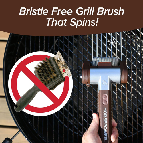 Portable rechargeable electric BBQ brush