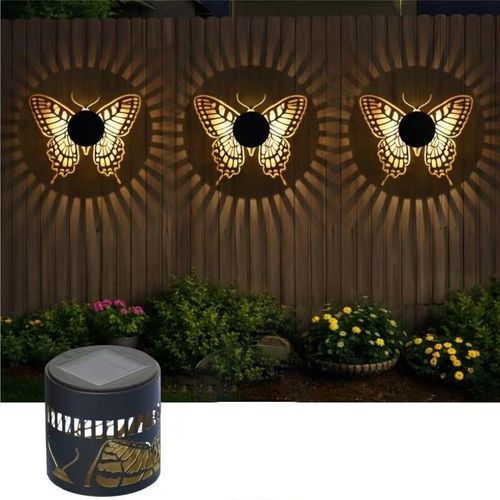 Mandala Hollow Solar Projection Wall Lamp | Decorative Outdoor Light For Ghana Garden & Villa