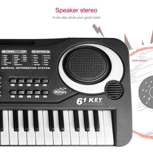 Hot-selling 61-key simulated keyboard piano toy, multifunctional talent development, parent-child education, children's gift.