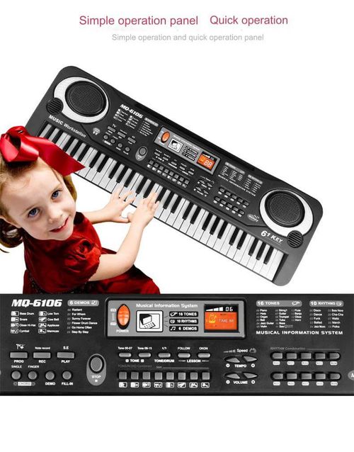 Hot-selling 61-key simulated keyboard piano toy, multifunctional talent development, parent-child education, children's gift.