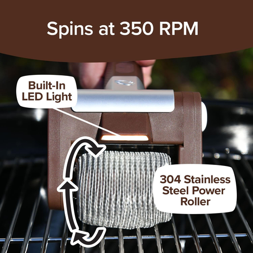 Portable rechargeable electric BBQ brush