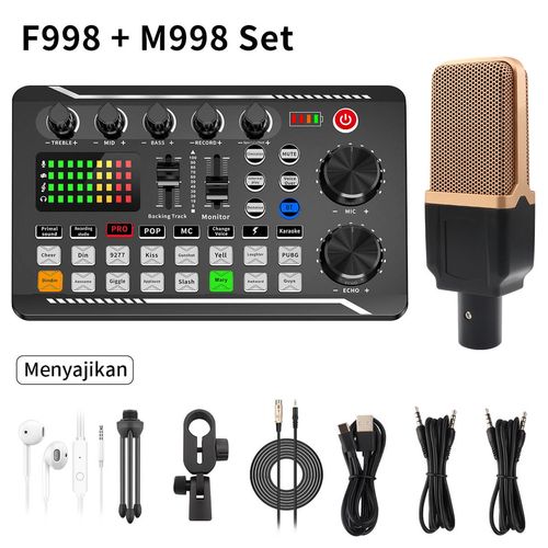 🎙️F998 Sound Card + M998 Condenser Microphone Complete Live Streaming Kit | Best Choice For Ghana Content Creators 🇬🇭