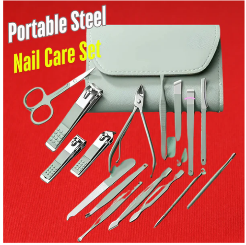 ※High Quality 16 in 1 Stainless Steel Nail Clippers Set★Manicure & Pedicure Tool Premium Nail Cutter Set☆