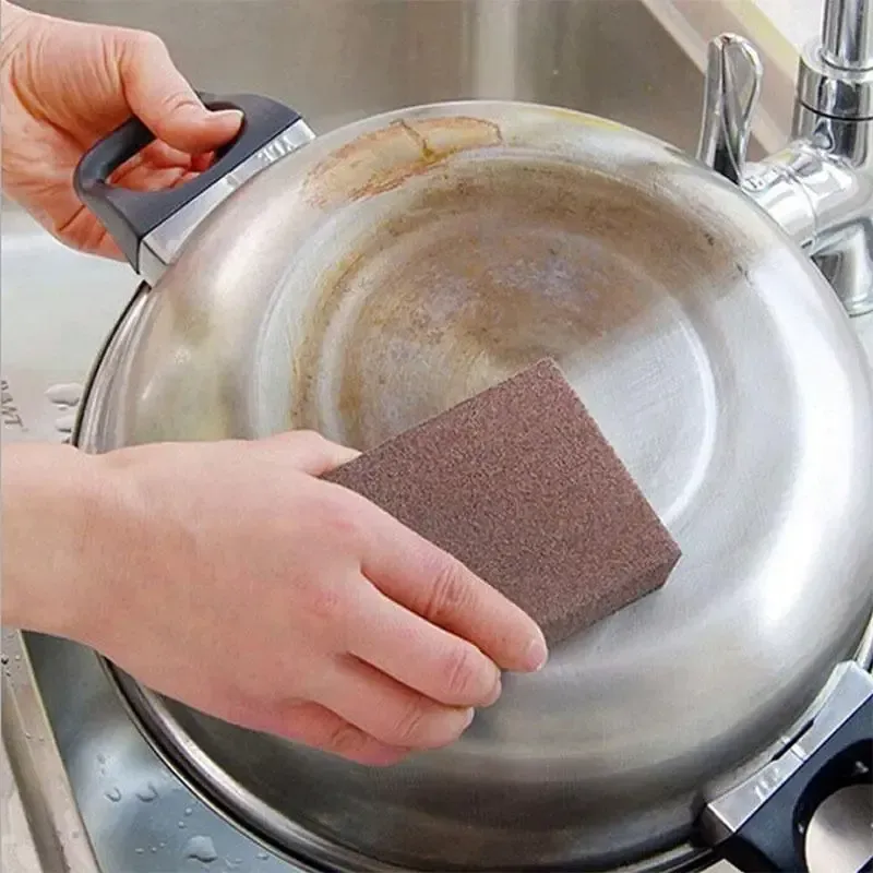 10 pieces of scrubbing sponges, sandpaper brush eraser, magic cleaning towel, kitchen rust removal and pot cleaning artifact💎💎💎