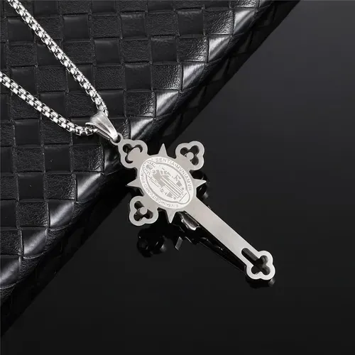 St. Benedict's Cross Pendant Necklace Wards Off the Power of Evil