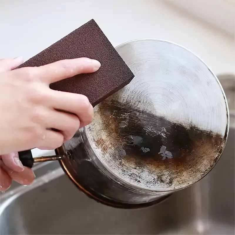 10 pieces of scrubbing sponges, sandpaper brush eraser, magic cleaning towel, kitchen rust removal and pot cleaning artifact💎💎💎