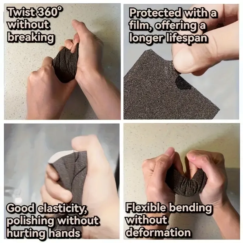 10 pieces of scrubbing sponges, sandpaper brush eraser, magic cleaning towel, kitchen rust removal and pot cleaning artifact💎💎💎