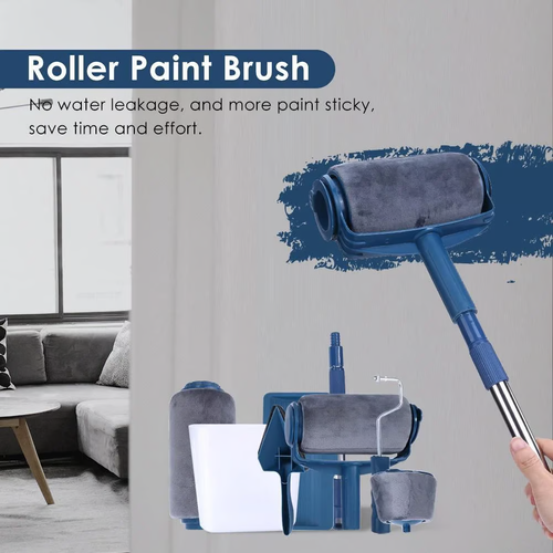 Paint Roller Brush Set 💎 Whole House Painting Renovation Handle Tool💢