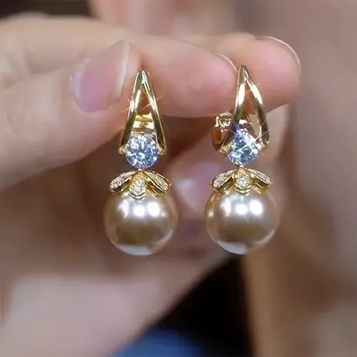 Sparkly Huggie Dangle Earrings💎❤️