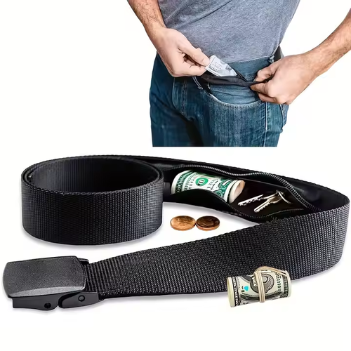 🚀Safe Anti-Theft Hidden Money Compartment Pocket🚀Travel Hidden Money Belt for Men and Women Travel