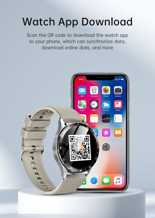 High-End 2 in 1 Smart Watch, NFC BT Call Round Smart Watch with Built-in Earbuds