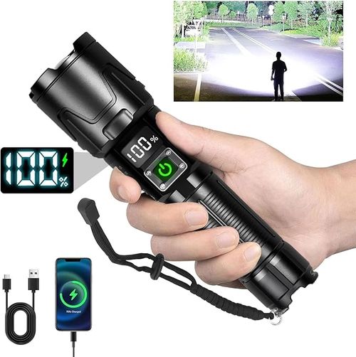 ❤️💎 Rechargeable High Powered Super Bright LED Handheld Portable Waterproof Tactical Flashlight for Emergencies  💎❤️