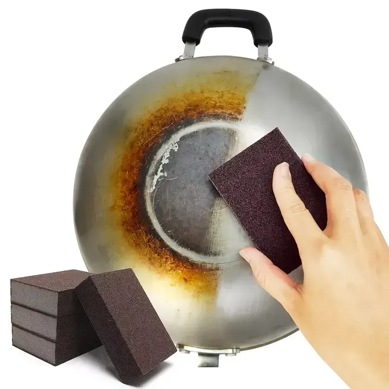 10 pieces of scrubbing sponges, sandpaper brush eraser, magic cleaning towel, kitchen rust removal and pot cleaning artifact💎💎💎