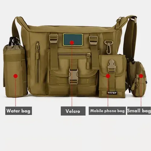 Multi-functional Tactical Military Camping Waterproof Satchel, Tool Bag, Office Bag