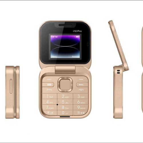 i16 pro dual card dual standby non-smart phone flip phone Bluetooth folding mobile phone