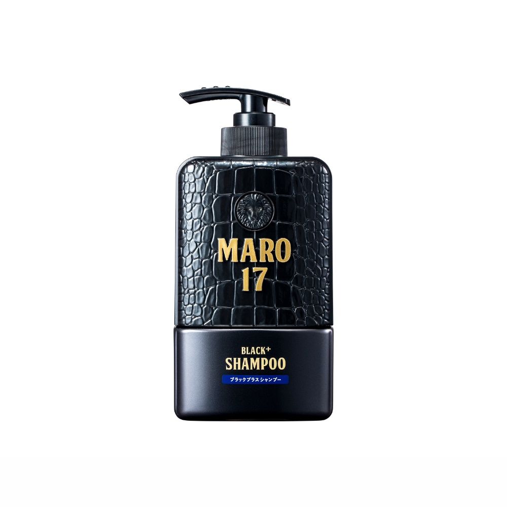 Maro 17 Black Plus Shampoo 350ml. ผมดำได้ไม่ต้องย้อม มาโร่ เซเว่นทีน แบล็คพลัส แชมพู เปลี่ยนผมขาวให้กลับมาดำ นวัตกรรมจากญี่ปุ่น