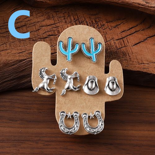 🌵 Set de Boucles d'Oreilles Style Western