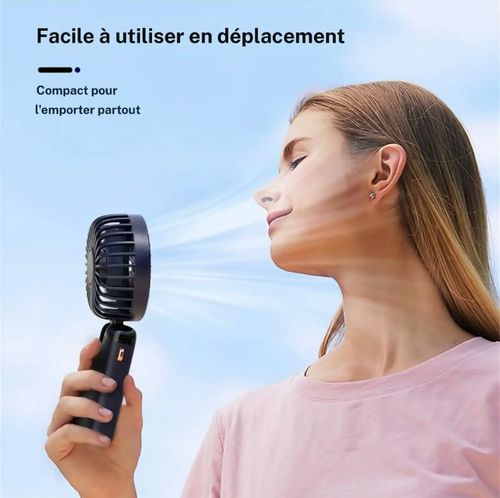 Ventilateur de Poche USB Rechargeable - Compact & Réglable