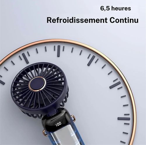 Ventilateur de Poche USB Rechargeable - Compact & Réglable